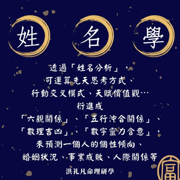 洪禮凡數字姓名學圖片